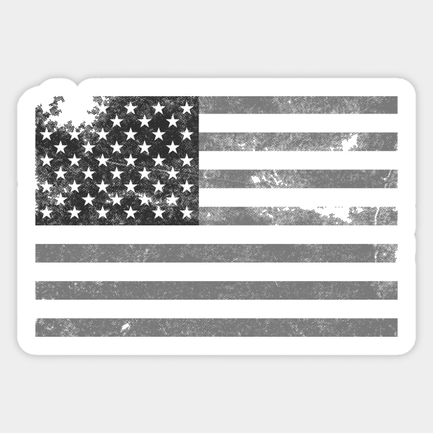 Black Stars and Stripes Facemask Sticker by bullshirter